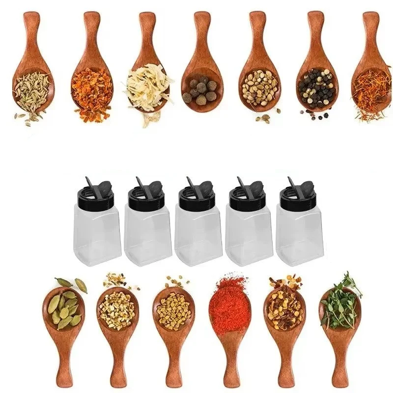 Pots à Épices 270 ml avec Couvercle Shaker – Lot de 5