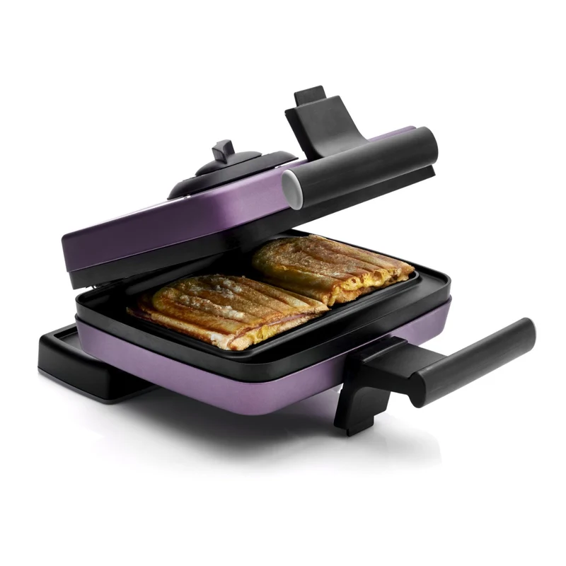 Gaufrier Violet Plaques Croque-monsieur